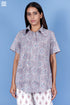 Slub Cotton Zoom Shirt In Block Print